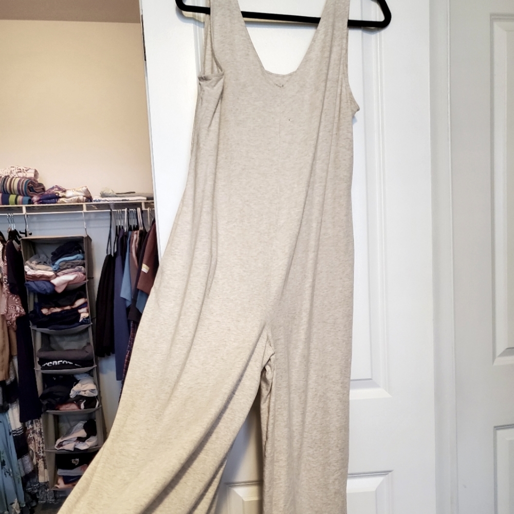 Oatmeal Anybody Jumpsuit, tall medium